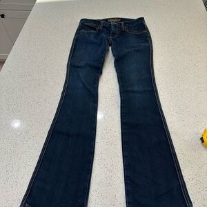 Frankie B. Dark Blue Flare Jeans